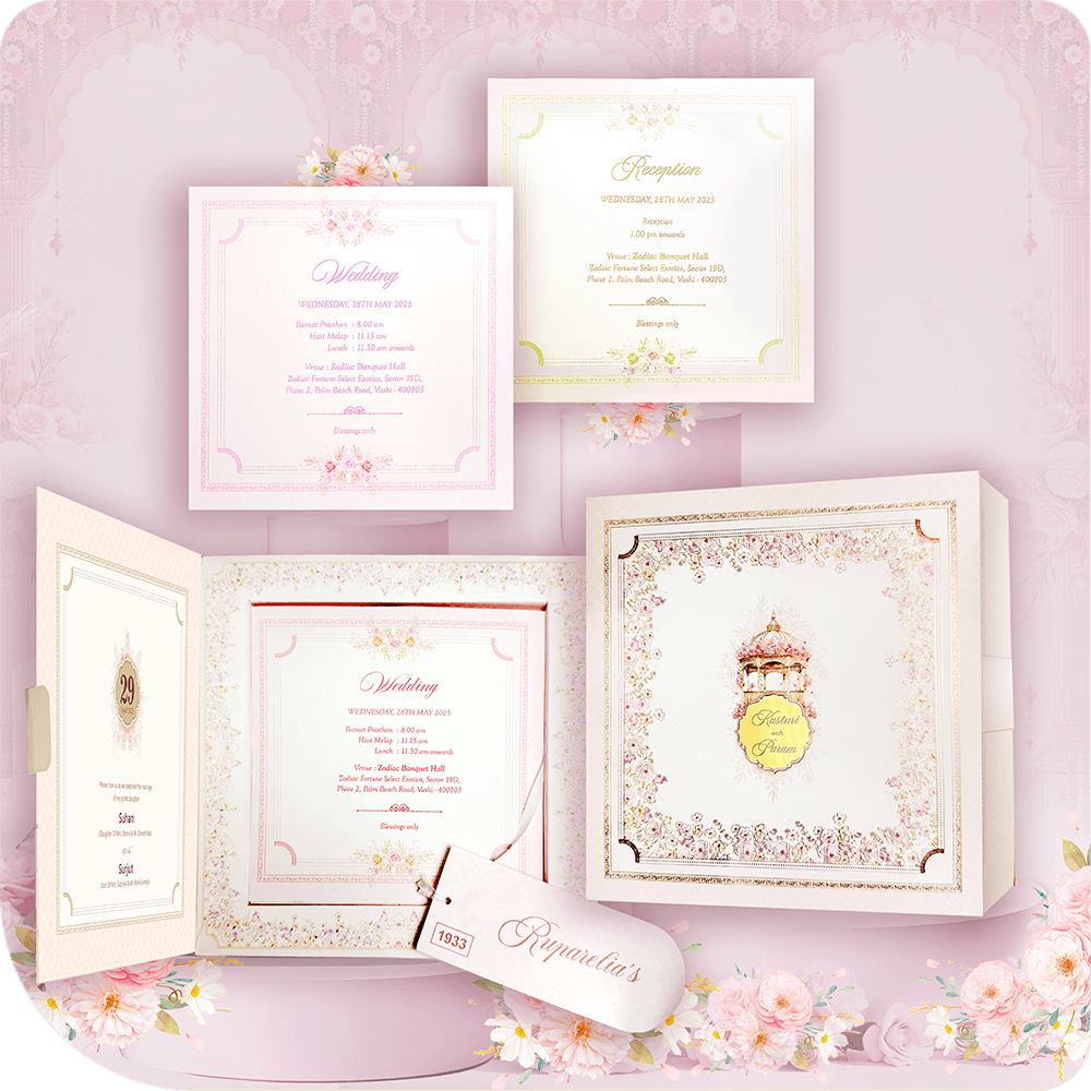 Sweet box wedding invitation, acrylic wedding card, grand wedding invite, luxury wedding stationery, elegant wedding card