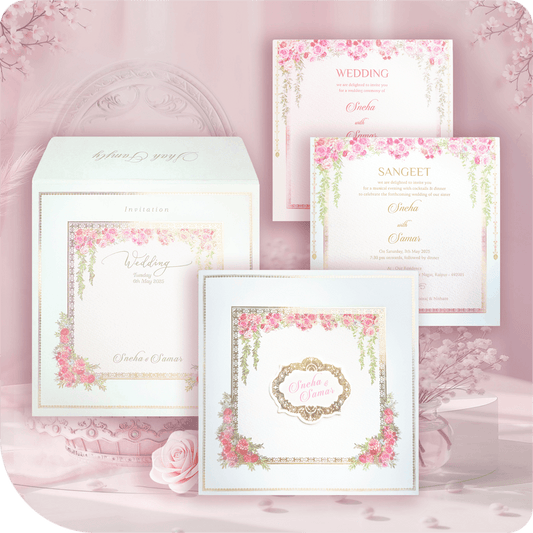 Aakarshak paste-up design wali lagan patrika, najuk floral nakasha ane karigari ni sundarta. Romantik kalyana azhaippithal, 3D alankaram. Royal pelli patrika, andamaina poola nakashalu. Customised biyahe nimantron, aitihashik soundarjo. Shandaar viah da card, phullaan di sohndarta. Vishista mangalya patrike, sugandhagalu mattu kalakruti.