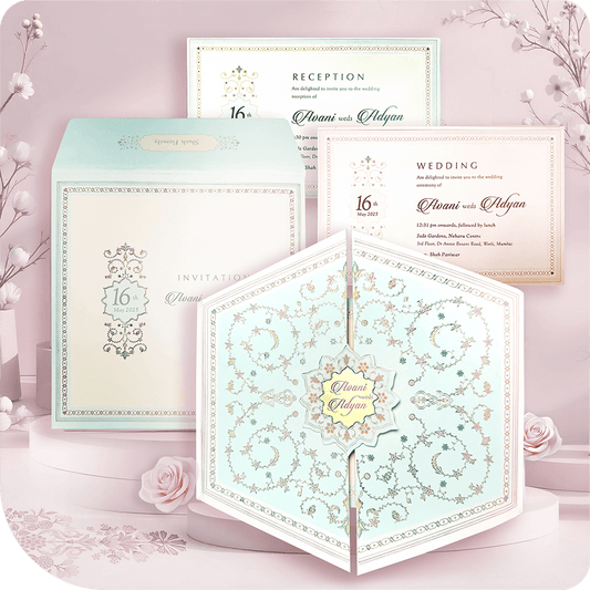 This gold foil wedding invitation is designed for couples who want a stylish, modern, and elegant wedding card that leaves a lasting impression. Order now and let your wedding begin with timeless sophistication! 